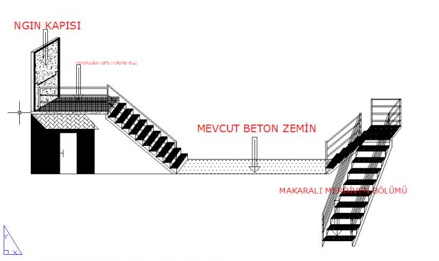 Makaralı Yangın Merdiveni